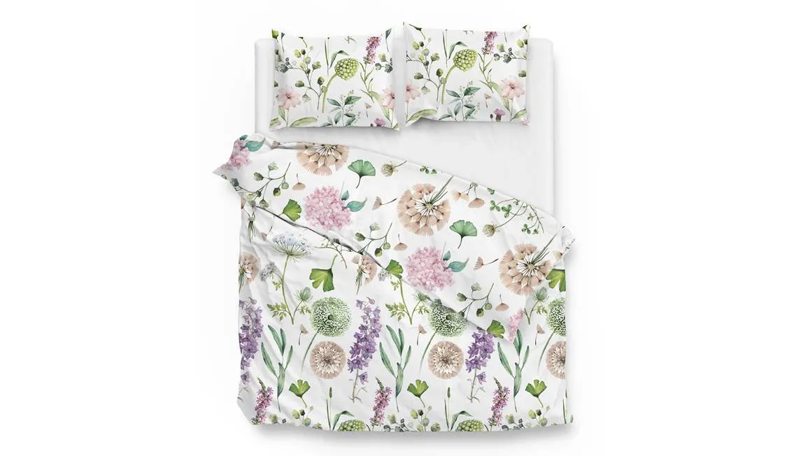 Zohome Nesse housse de couette en flanelle blanc