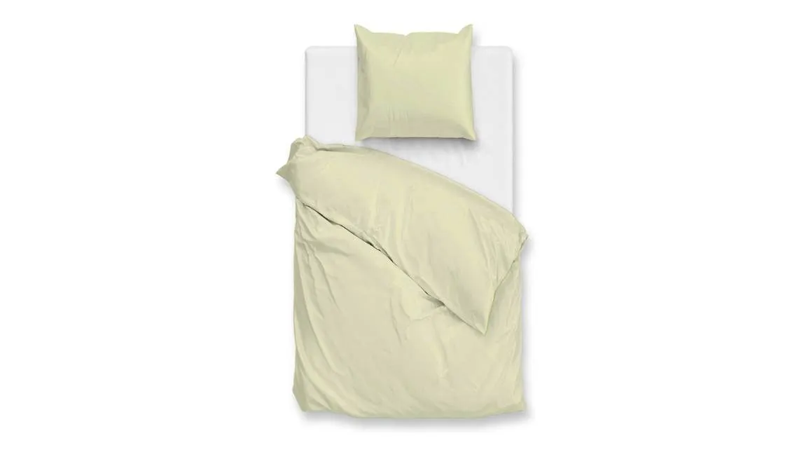 Zohome Percalle housse de couette vert clair