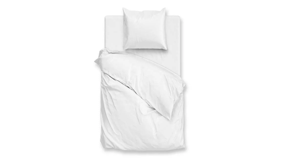 Zohome Percalle housse de couette blanc