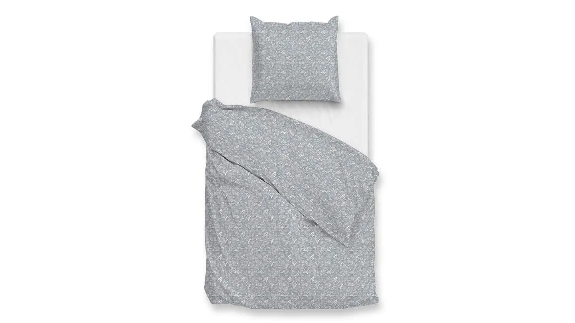 Zohome Petali di Lino housse de couette bleu jean