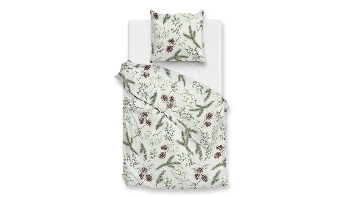 Zohome Pino housse de couette en flanelle vert