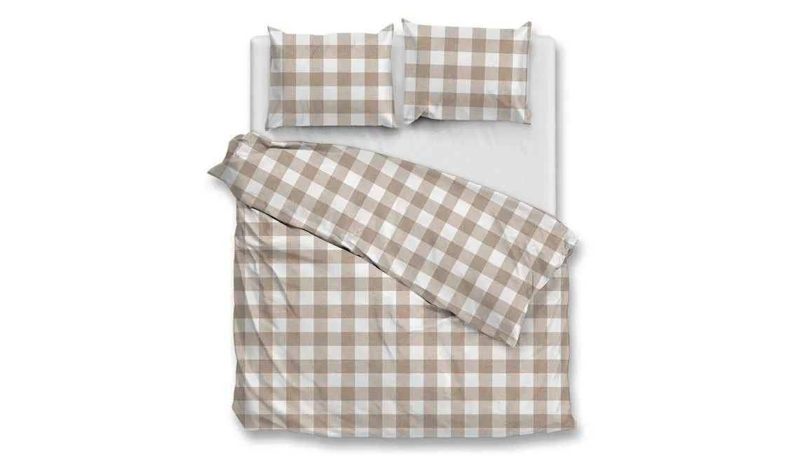 Zohome Quattro di Lino housse de couette beige