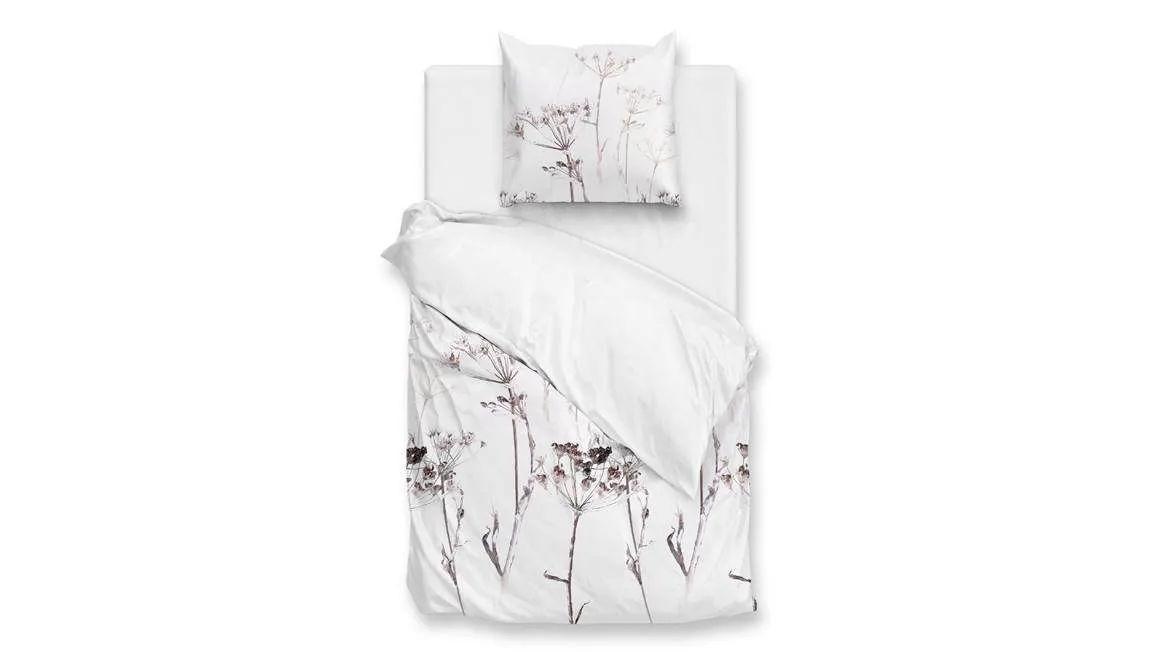 Zohome Rami housse de couette en flanelle blanc