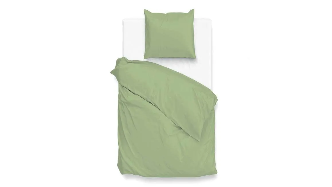 Zohome Satinado housse de couette vert sauge