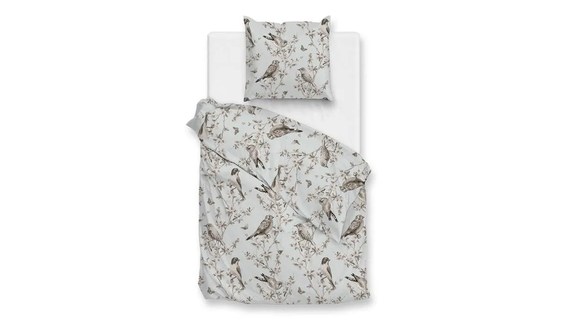 Zohome Uccello housse de couette en flanelle gris