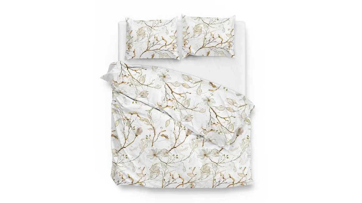 Zohome Zusa housse de couette en flanelle naturel